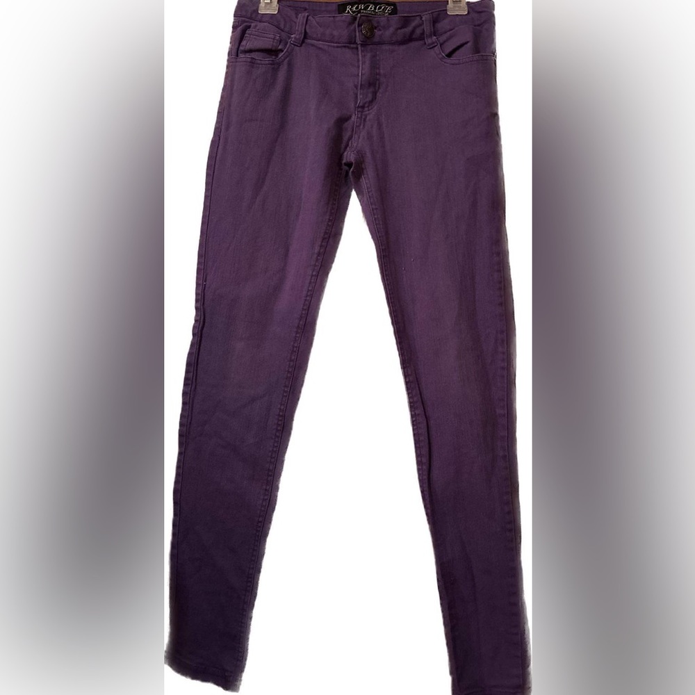 💜Raw Blue purple skinny jeans